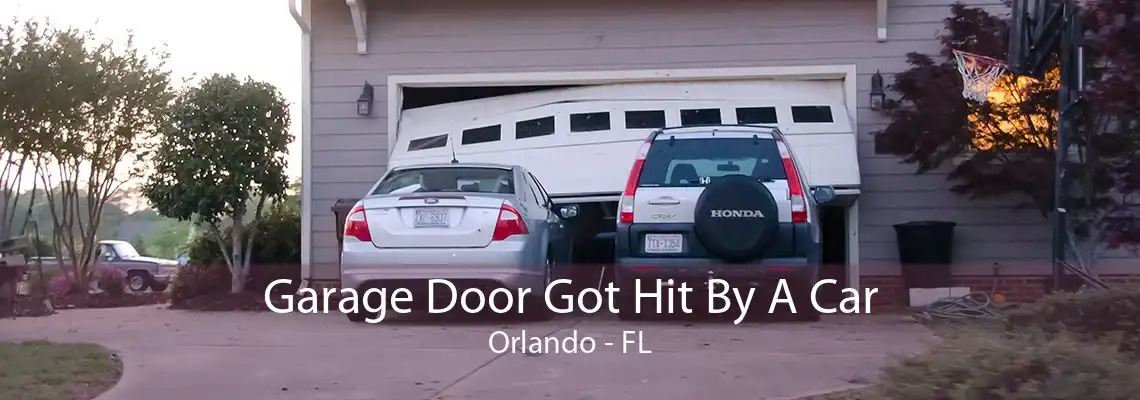 Garage Door Got Hit By A Car Orlando - FL